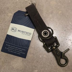 NWT high quality leather keychain